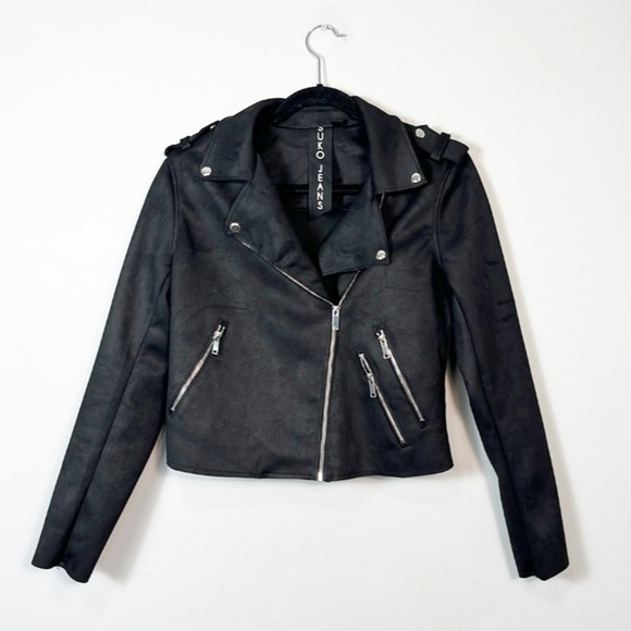 Women's Black Suede Jacket - Picture 2 of 6
